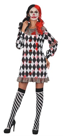 CLOWN DRÄKT LÄSKIG / Barn