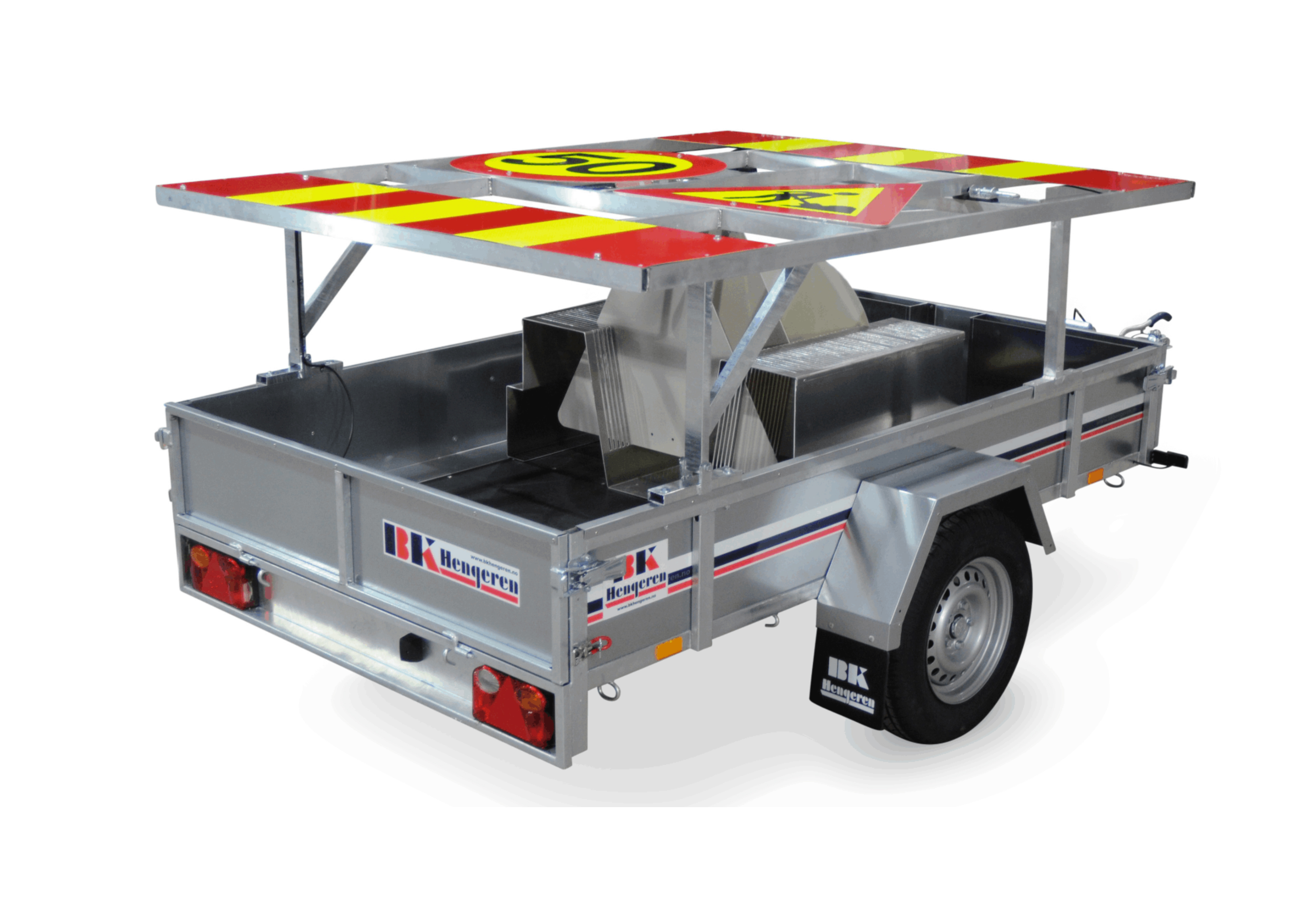 Varselvagn - stor - 247 x 145 cm - enaxlad - 1300 kg - BK - 3