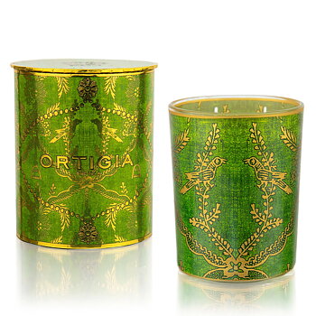 Ortigia Lime Candle Decorated Medium