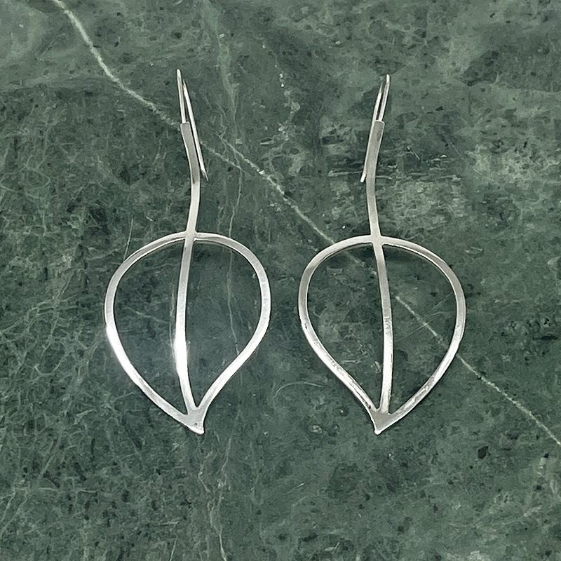 Silver earrings
