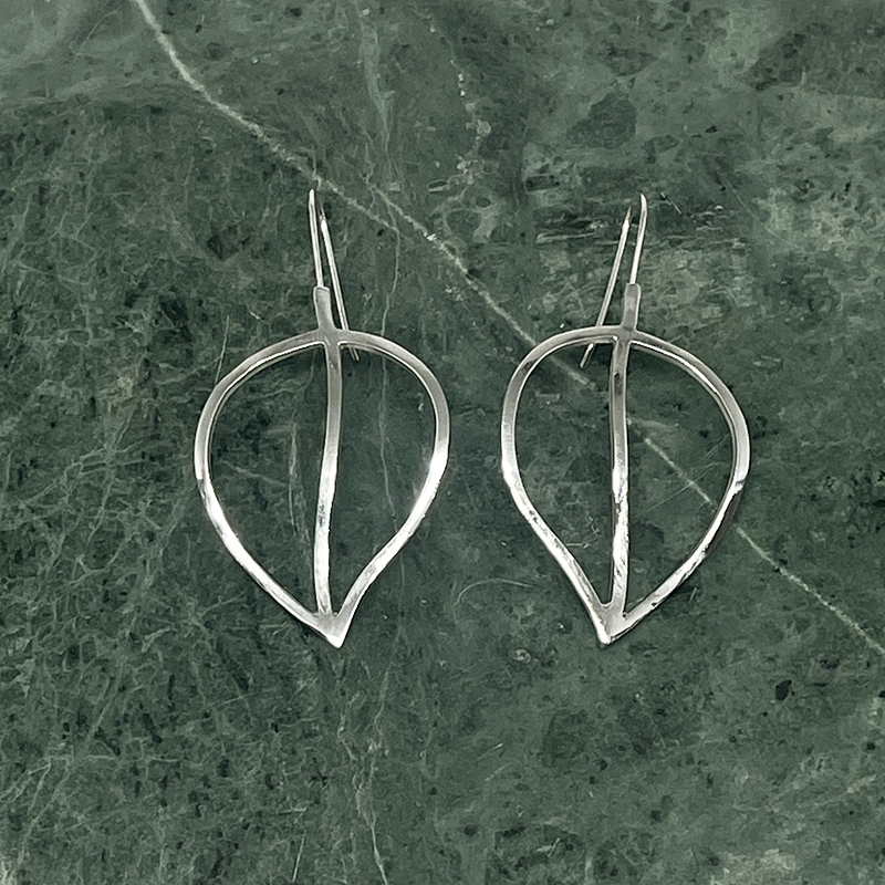 Silver earrings