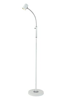 BALDER golvlampa 1:a, vit/krom - Aneta Lighting