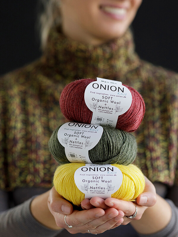 Chunky Halskrage|SOFT Organic Wool & Nettles - GRATIS MÖNSTER - 3