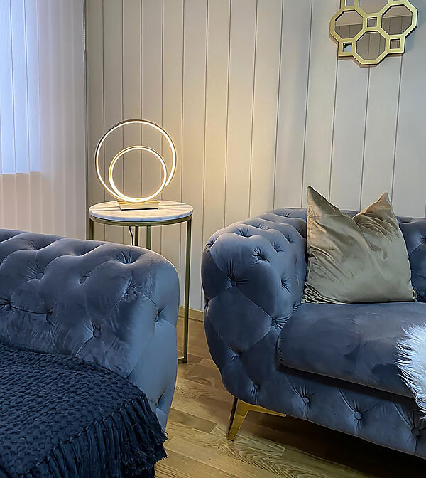 LOOP bordlampa, champagne - Aneta Lighting - 2