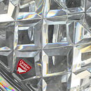 Gunnar Cyrén (Sofiero 1960) Clear Bowl with Grid Relief 15 cm