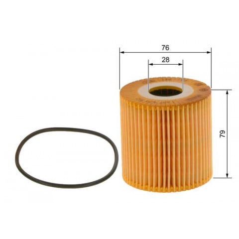 Oljefilter fabr. Bosch  VOLVO  C70I /S-V40 I/ S60 I/ S70/ V70 I-II/ XC70 I-II/ S80 I-II/ XC90 I - Bensin/bifuel-motorer