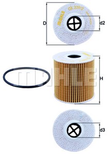 Oljefilter "Premium"  fabr. Bosch  VOLVO  diesel C30/ S40 II/ C70II/  V70III/ S80II  2,0  m.fl. - Dieselmotorer   