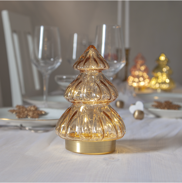Glasdekoration Gran - Beige