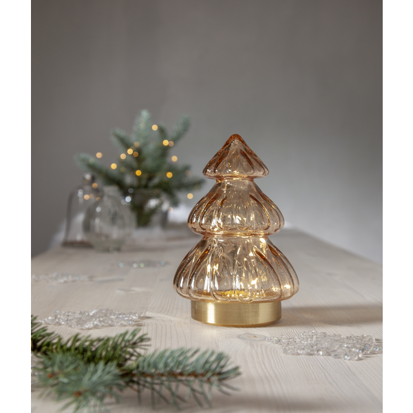 Glasdekoration Gran - Beige - 2