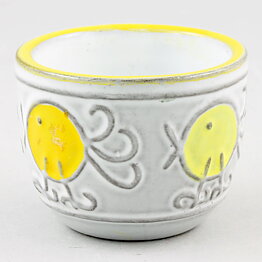 Mari Simmulson (Pulla 1963) Joyous Egg Cup with Chicken Decor
