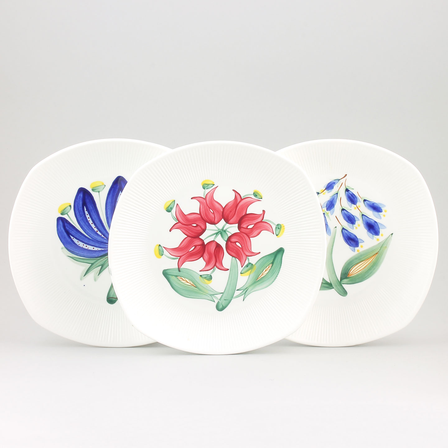 スティグ・リンドベリ Allegroシリーズ カラフルなアートプレート 3枚