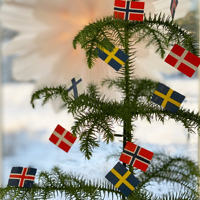 Flaggirlang - Ruotsi, Norja,Suomi Tanska liput - 15