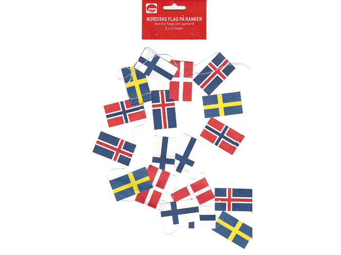 Flaggirlang - Ruotsi, Norja,Suomi Tanska liput - 12