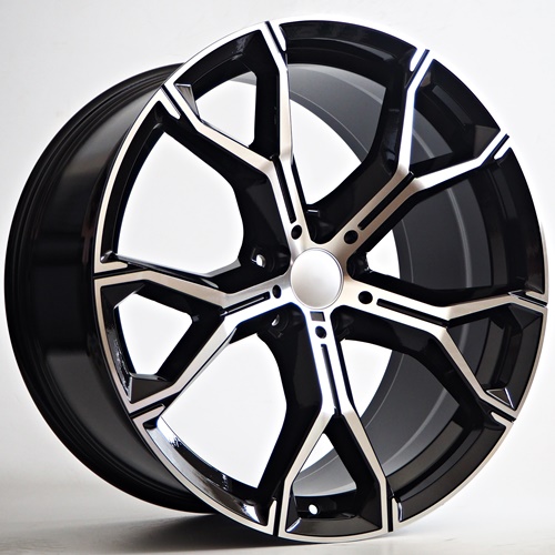 21" Harper X5 Gloss black/machined face 5x112