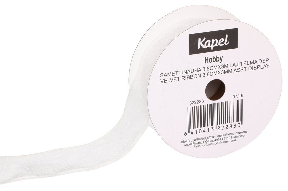 Sammetsband 3,8 cm x 3 m, olika färger - 3