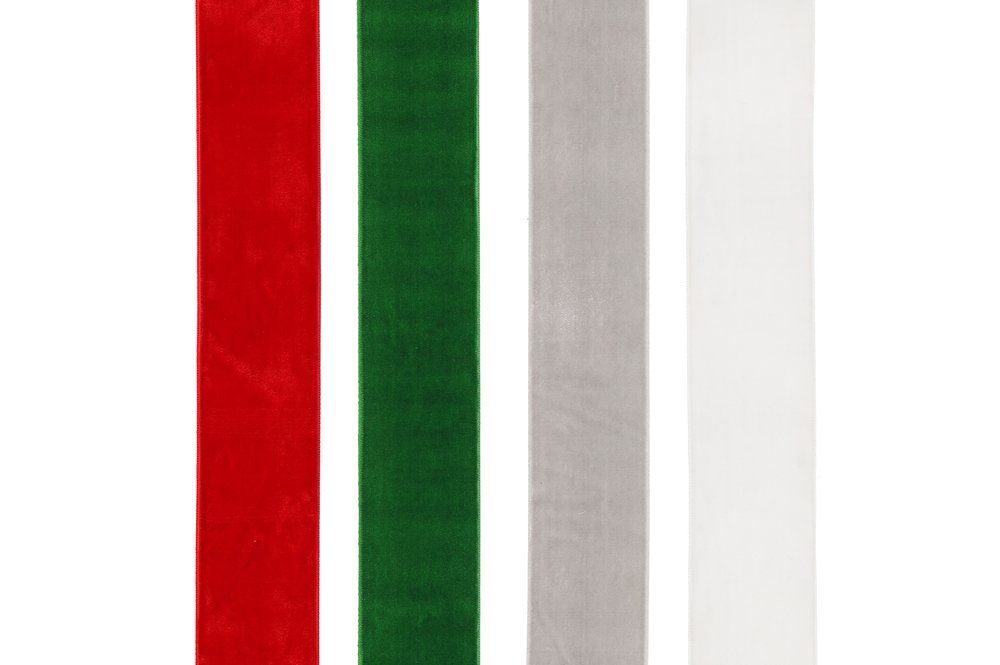 Sammetsband 3,8 cm x 3 m, olika färger