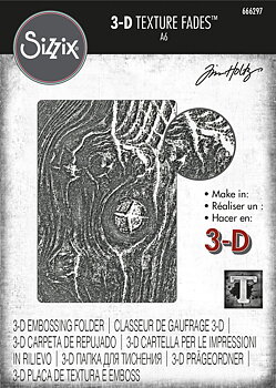 SISSIX -3D Texture Fades by Tim Holtz Woodgrain