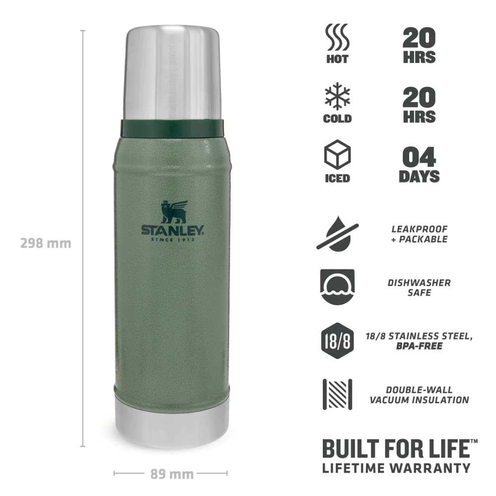 Stanley - Thermos - Hammertone green - 0,75l - 3