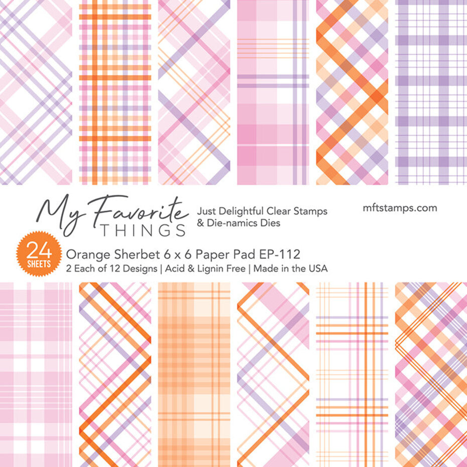 MY FAVORITE THINGS -Orange Sherbet Paper Pad