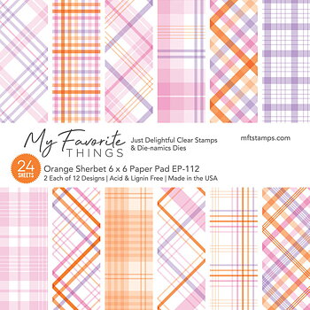 MY FAVORITE THINGS -Orange Sherbet Paper Pad