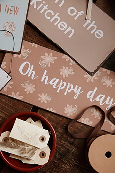 Plåtskylt  " Oh happy day"