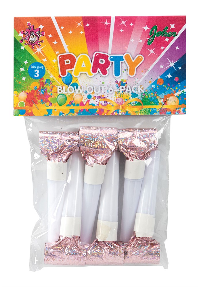 Partyvisslor 6-pack - 2