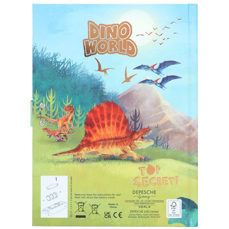 Dino World Dagbok med kod & ljud - 5