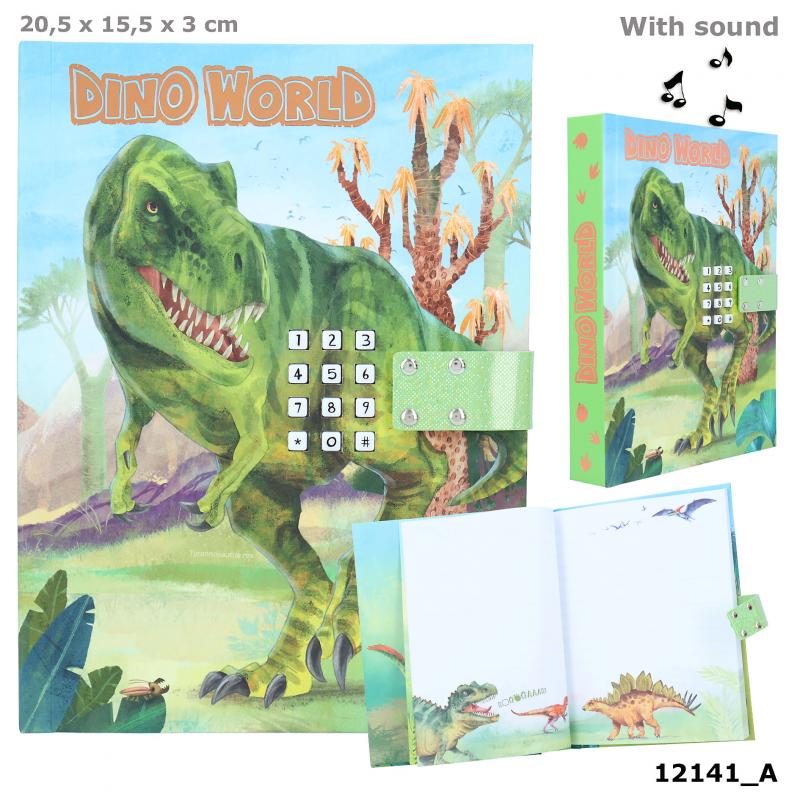 Dino World Dagbok med kod & ljud - 2