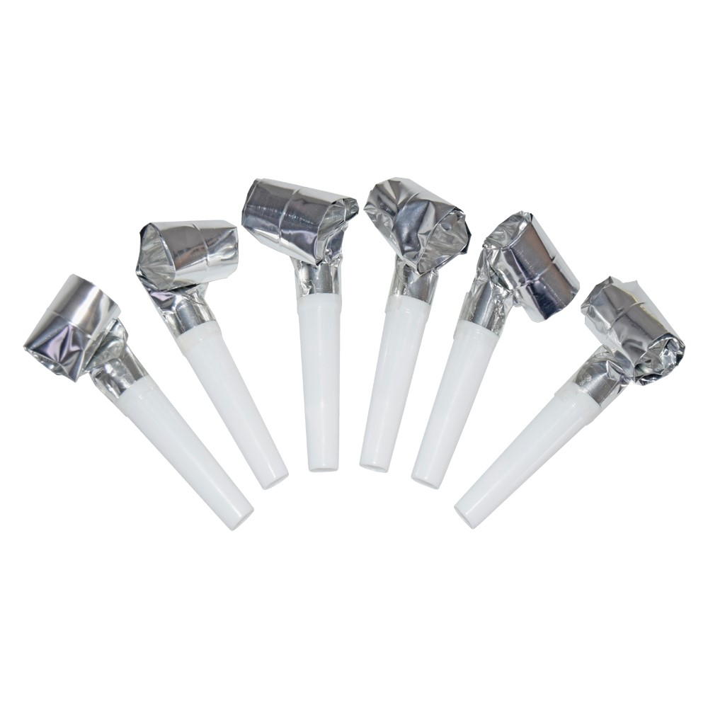 Partyvisslor 6-pack Silver