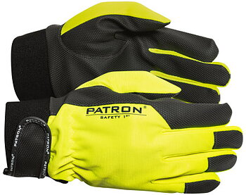 Arbetshandskar HI-VIS Britex PU Kardborre