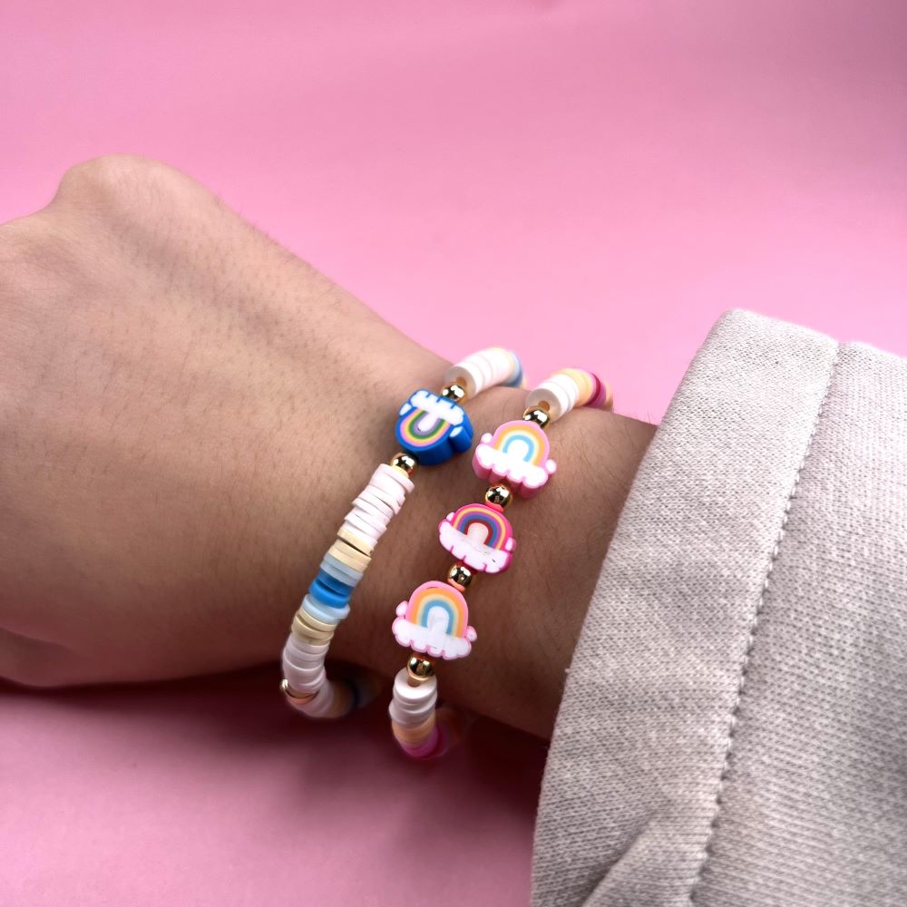 Smyckeskit Fimoarmband Rainbow - 4