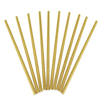 Papperssugrör guld 24-pack