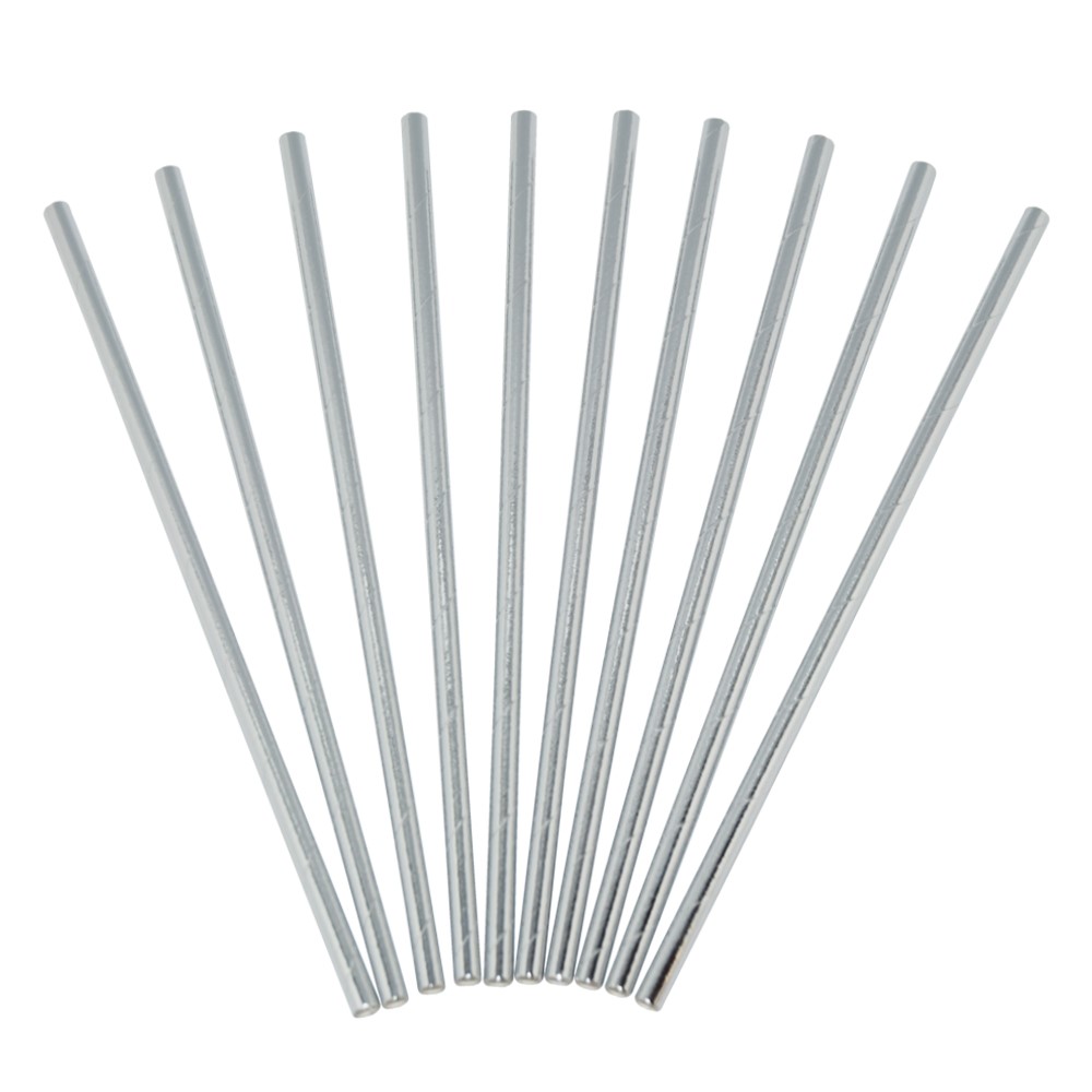 Papperssugrör silver 24-pack