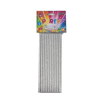 Papperssugrör silver 24-pack