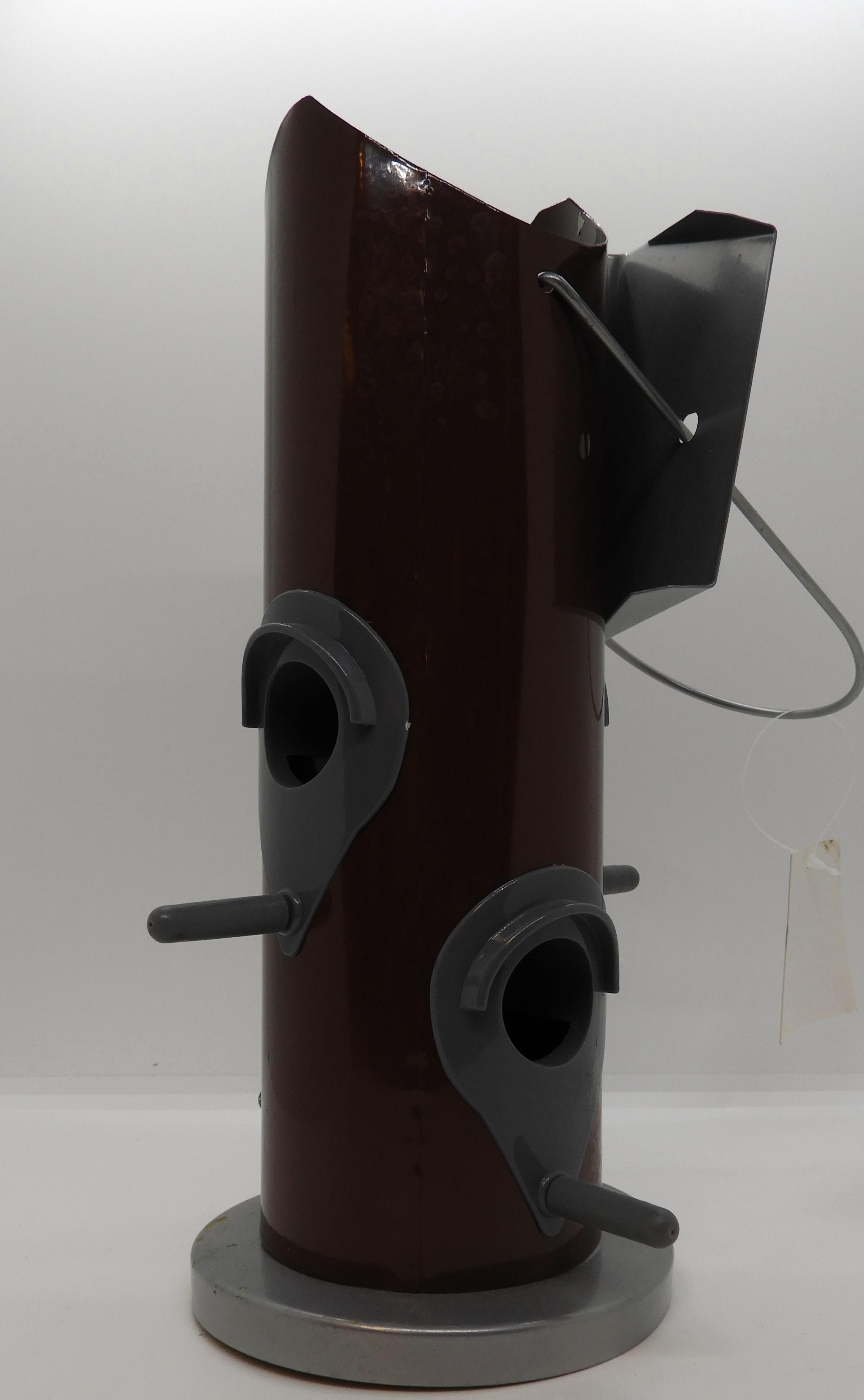 Fågelmatare, Foderhållare vinröd cylinder - 2