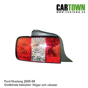 Baklykta Ford Mustang 2005-09 Europagodkända (2st)