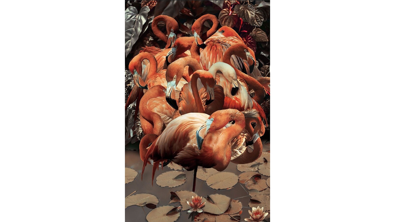 Glastavla Flamingo