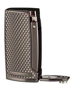 Mississippi III Jet Lighter - Inbyggd Cigarrborr Gunmetal