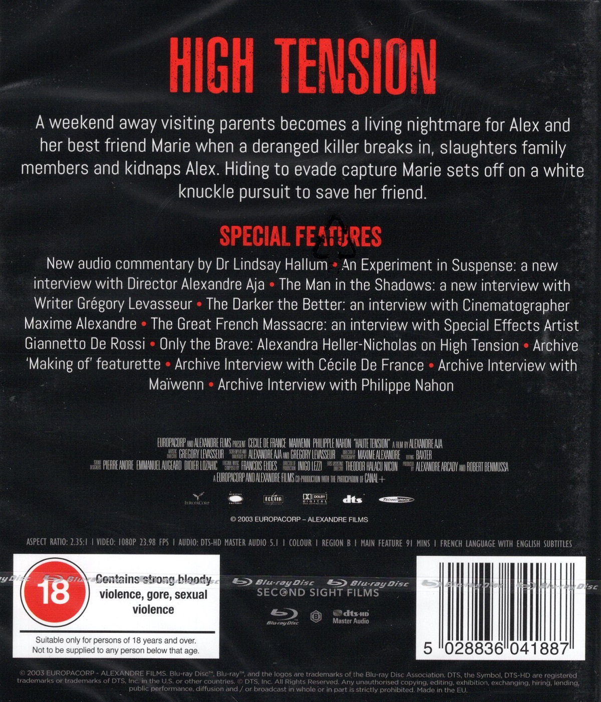 High Tension (ej svensk text) (Blu-ray) - 2