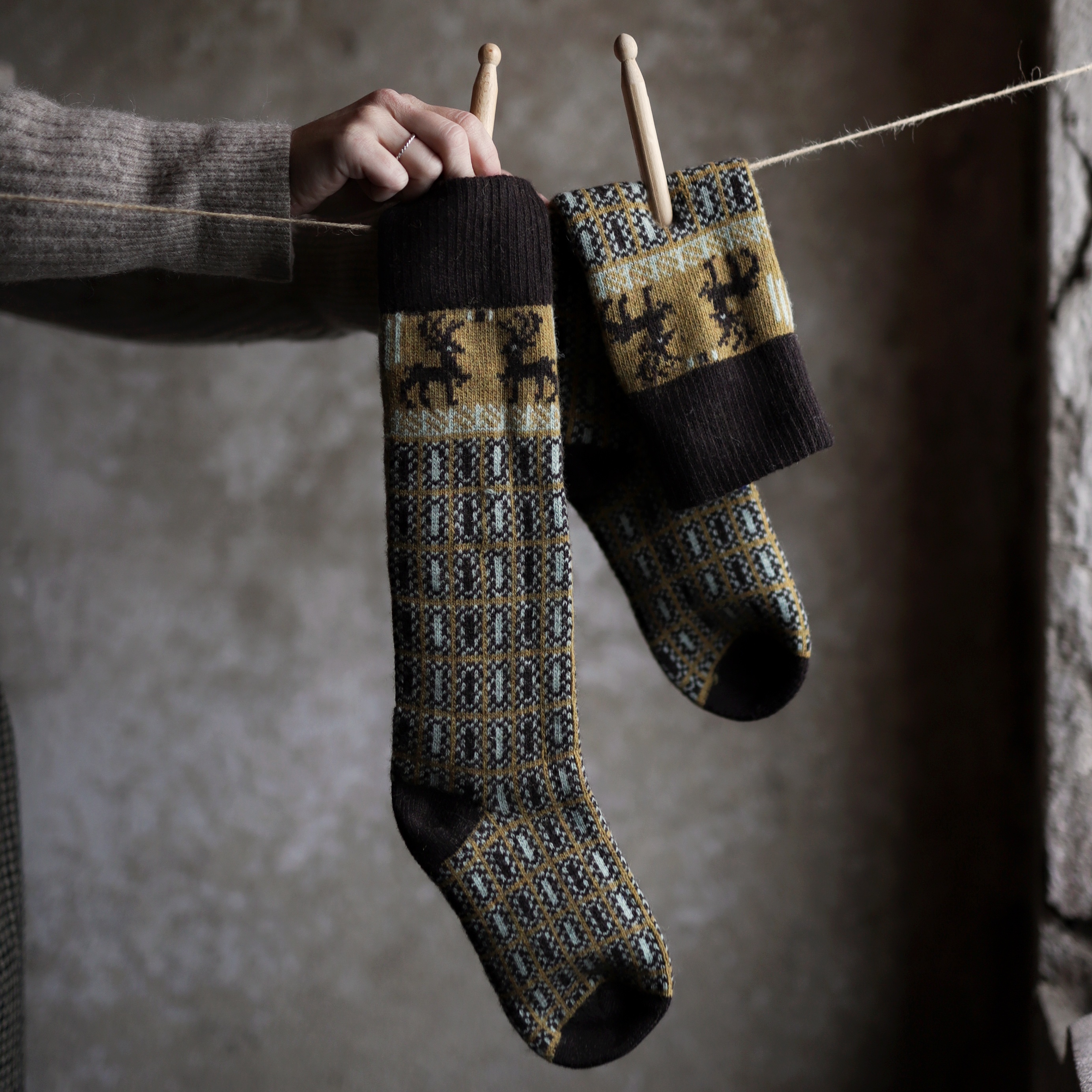 Yllesocka – Scania mörkbrun/ockra