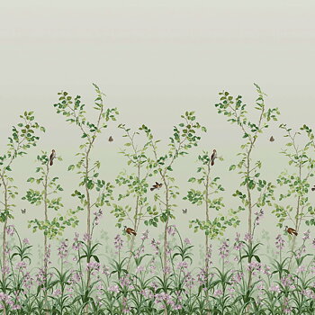 TAPET BIRD & BLUEBELL, Pea Green