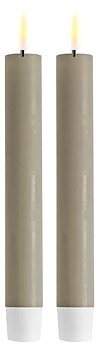 DELUXE HOMEART LED kronljus 2-pack Sand