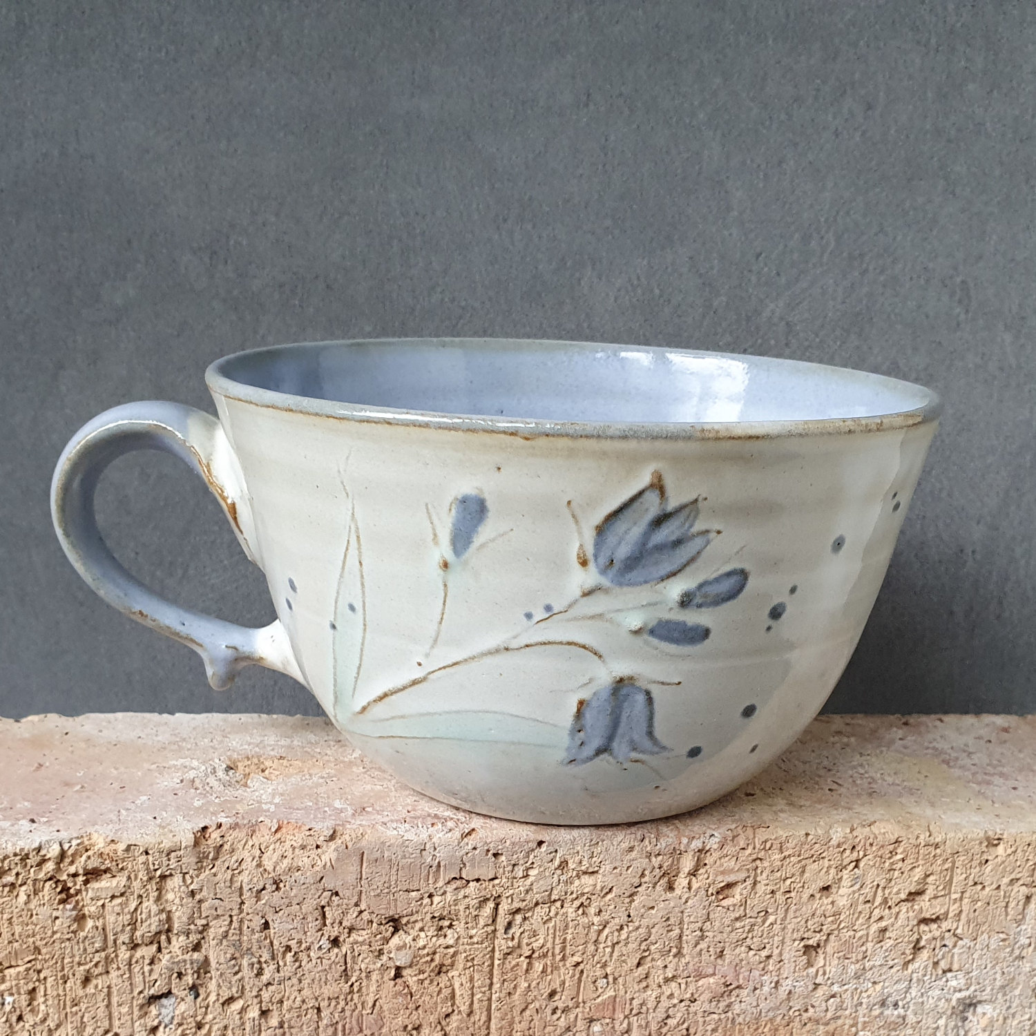 Big rounded teacup bluebell