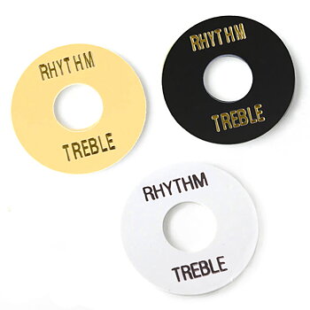 "Les Paul" Rhythm/Treble Ring For Toggle Switch (Black, White & Cream)
