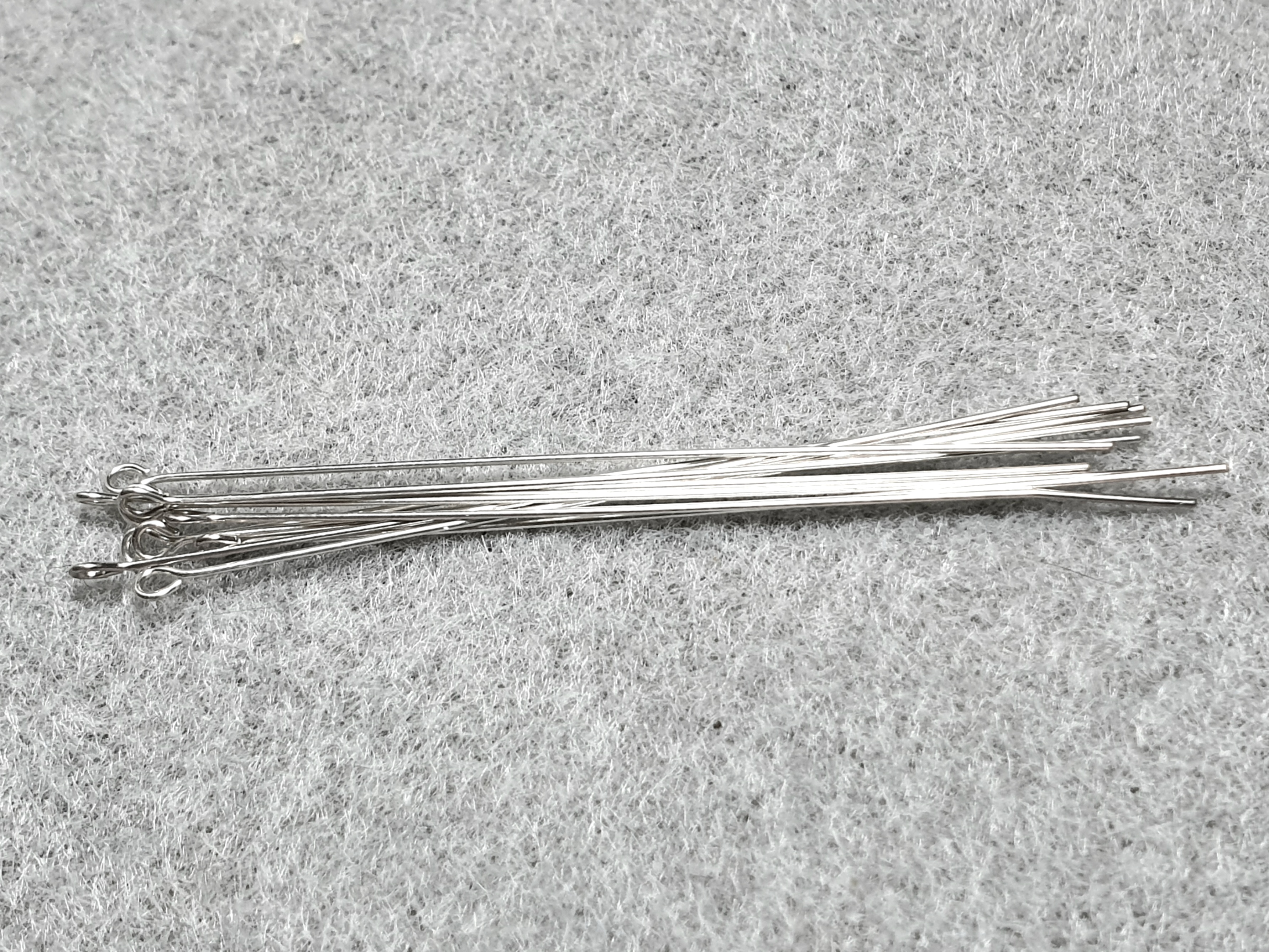 Headpin with loup 0,5mm 50mm 10pcs/pkt price/pkt sterling silver