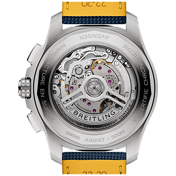 Breitling AB0147101C1X1 Avenger B01 Chronograph 44 blå baksida