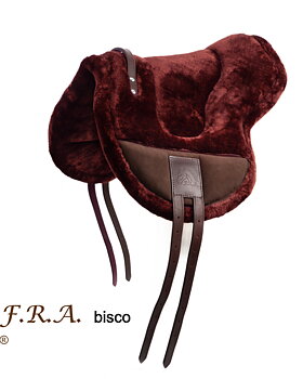 F.R.A® ride pad / bareback saddle Bisco, burgundybrown, shetland/pony