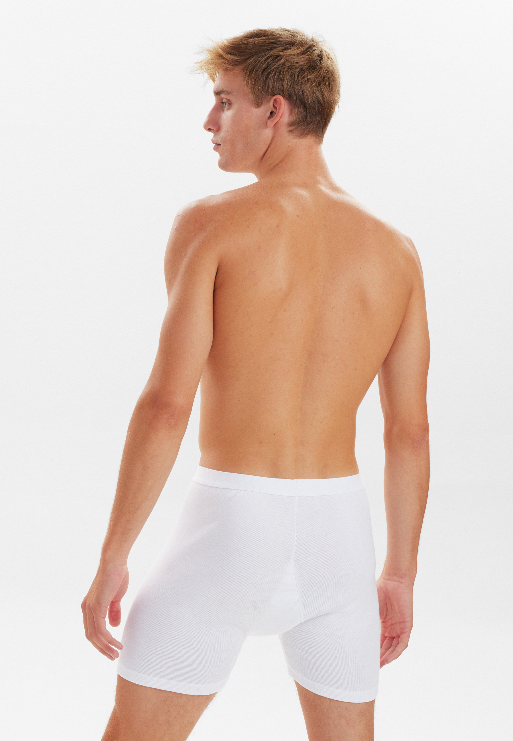 JBS Original - Boxer with fly - White - 3