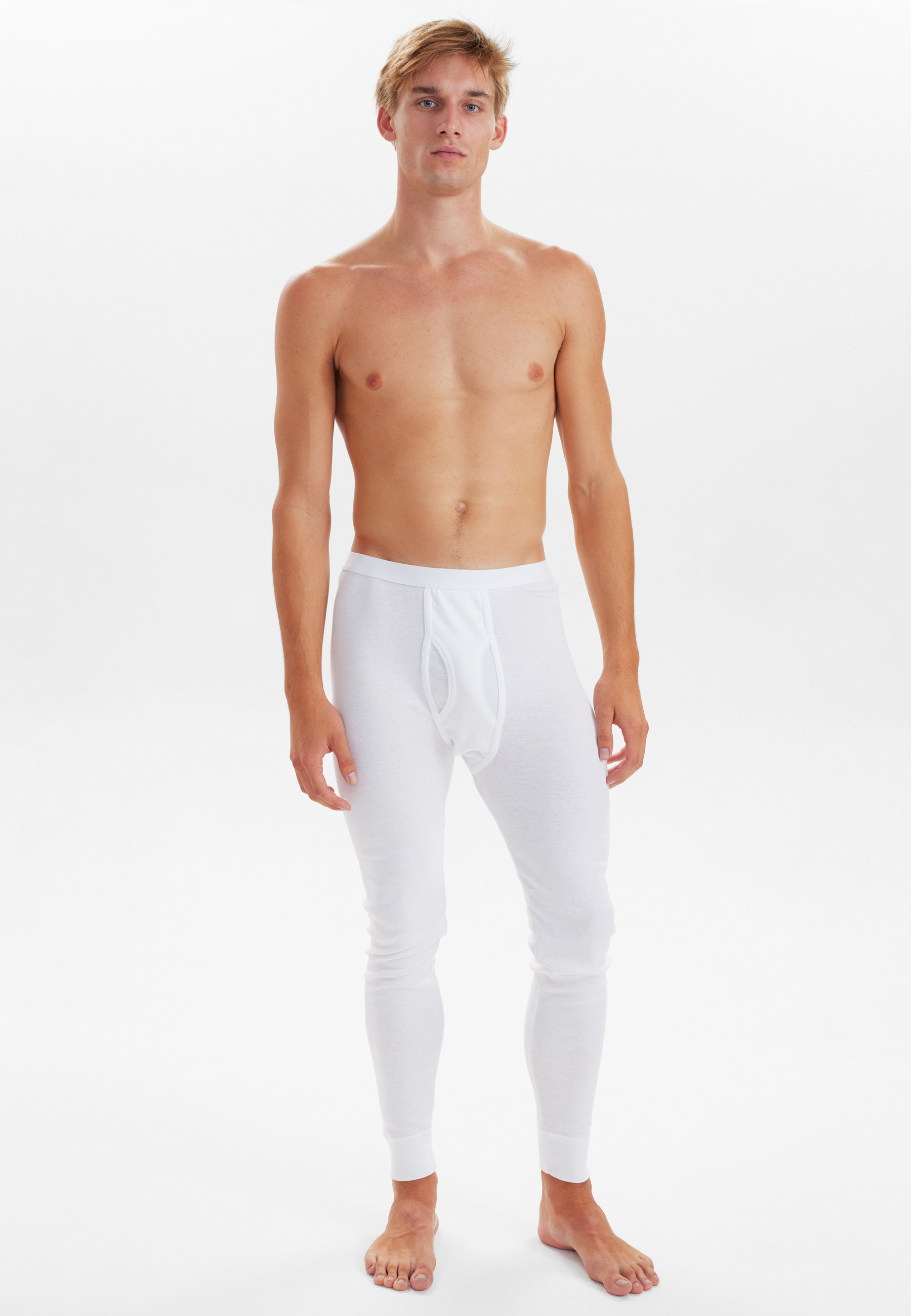 JBS Original - Long Johns with fly - White - 4