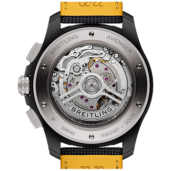 Breitling SB0147101B1X1 Avenger B01 Chronograph 44 Night Mission svart baksida